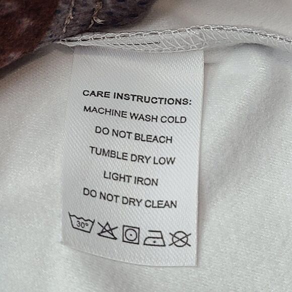 Exclusive Cardigan Sweater Womens Large Patchwork Button Front Retro Cozy Knit - Picture 6 of 8